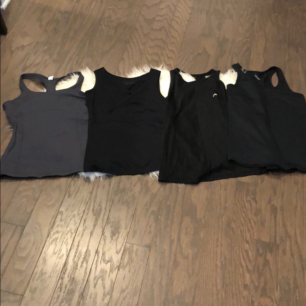 Lot of 4 workout tanks 3 medium 1 large